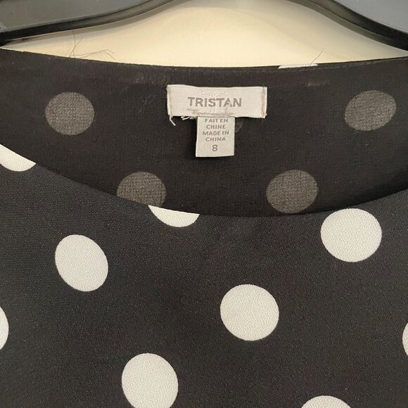 Sleeveless polka dot dress - Picture 3 of 3